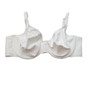 Cacique Daily Wear Closet Staple White Underwire Women's Bra 44D